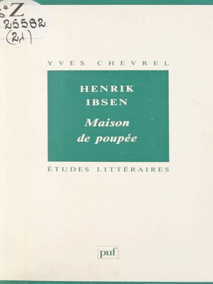 cover image of Maison de poupée, Henrik Ibsen
